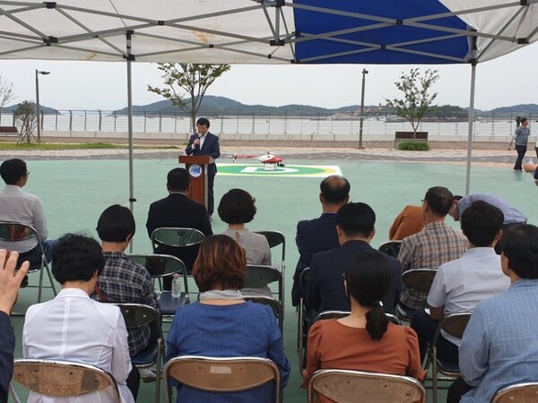 “떳다! 메디컬 드론(DRONE)”..도서지역 보건의료 개선을 위한 시연 행사 개최 2