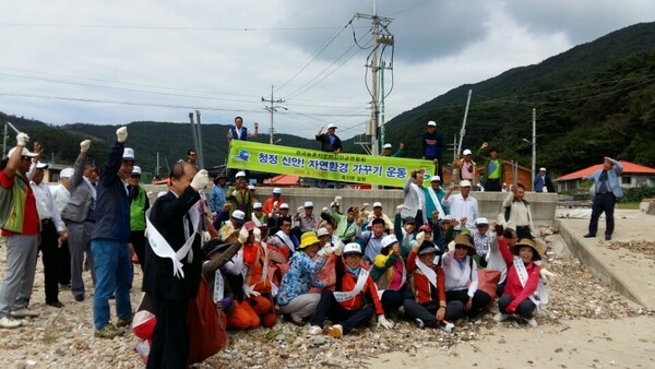 신안군 농촌지도자 자연환경 캠페인 앞장서..